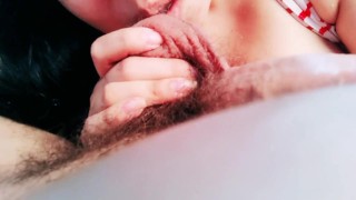 GIVING THE BEST HOMEMADE BLOWJOB LIKE OLIVIA MOORE, STEPMOM AND STEPSON